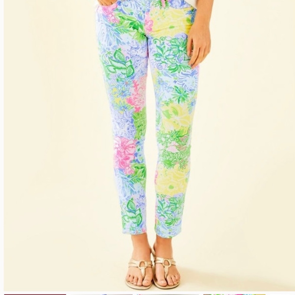 🌸🌸NWT!!! LILLY SOUTH OCEAN SKINNY JEANS IN CHEEK TO CHEEK!! SIZE 12 $65!!!